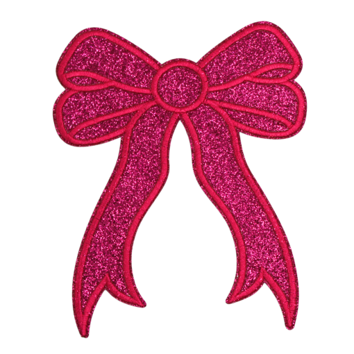 Side Bow Glitter Patch (Medium/Embroidery) - Image 2