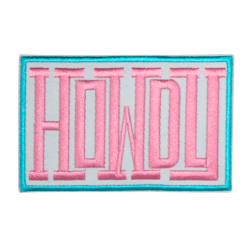 Howdy Gold/Pink Patch (Medium/Embroidery) - Image 3