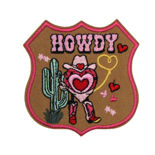 Howdy Heart Patch (Small/Embroidery)
