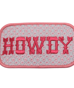Howdy Pink Patch (Small/Embroidery)