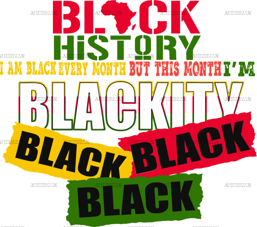 Iam Blackity Black DTF Transfer