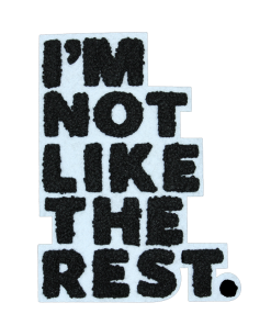 I'm Not Like The Rest Patch (Large/Chenille)