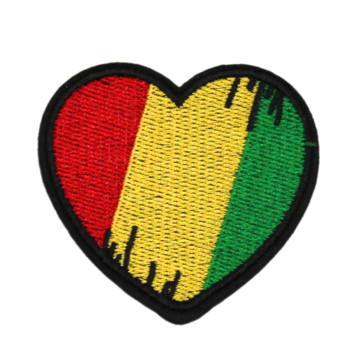 Love Africa Heart Patch (Small/Embroidery)