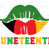 Juneteenth Lips DTF Transfer