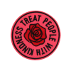 Treat People With Kindness Rose Patch (Small/Embroidery)