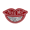 Kiss My Lips Crystal Patch (Small/Embroidery)