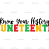 Know Your History Juneteenth DTF Transfer