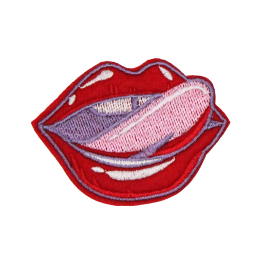 Mouth With Tongue Out Patch (Small/Embroidery) - Image 2