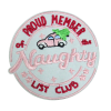 Proud Member Of The Naughty List Club Patch (Small/Embroidery)