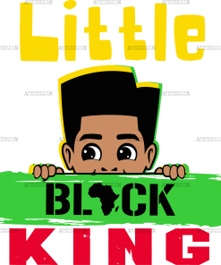 Little Black King DTF Transfer