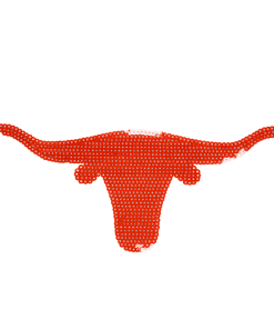 Longhorn Skull Patch (Medium/Sequin)