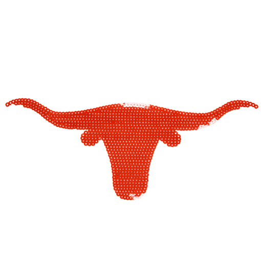 Longhorn Skull Patch (Medium/Sequin)