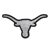 Glitter Longhorn Skull Patch (Small/Embroidery)