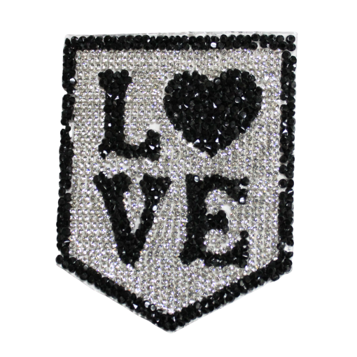 Love Rhinestone Patch - Image 2