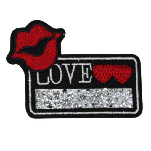 Love Crystal Lips Patch (Small/Embroidery)