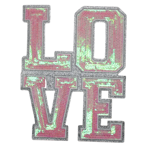 Love Pink Patch (Large/Sequin)