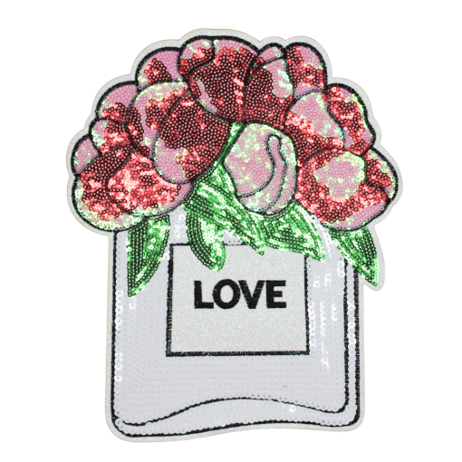 Love Perfume Bottle Patch (Large/Sequin)