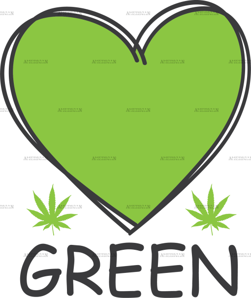 Love green DTF Transfer