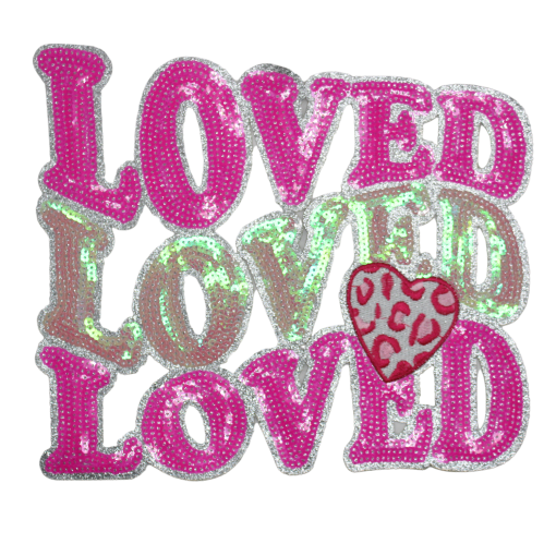Loved Loved Loved Patch (Large/Sequin)