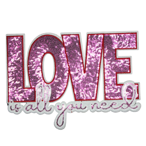 Love Is All You Need Patch (Large/Sequin)