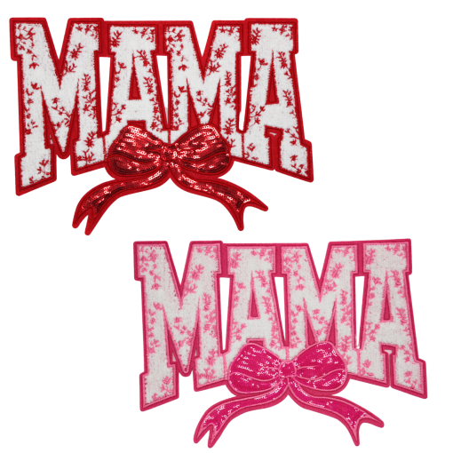 Mama Bow Patch (Large/Chenille)