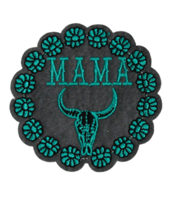 Mama Turquoise Design Patch (Small/Embroidery)