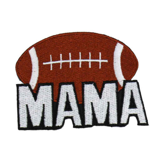 Football Mama Sports Patch (Small/Embroidery)
