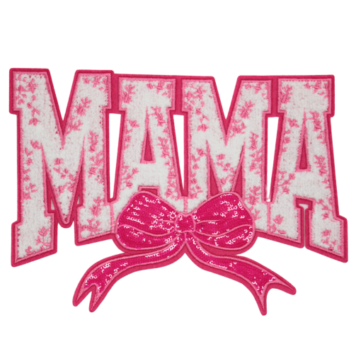 Mama Bow Patch (Large/Chenille) - Image 3