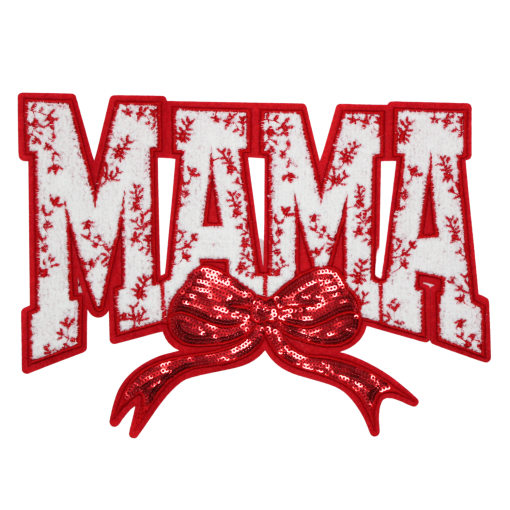 Mama Bow Patch (Large/Chenille) - Image 2