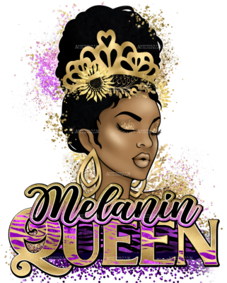 Melanin Queen DTF Transfer