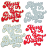 Merry & Bright Patch (Large/Chenille)