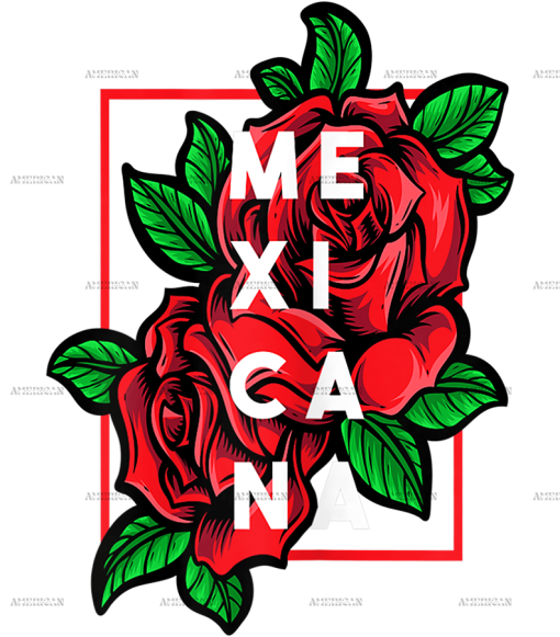 Mexicana Rose Dtf Transfer
