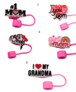 Mom Straw Toppers
