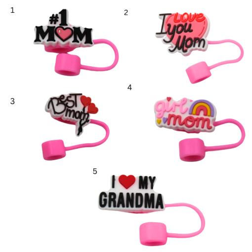 Mom Straw Toppers