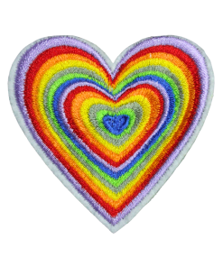 Multicolor Heart Patch (Small/Embroidery)