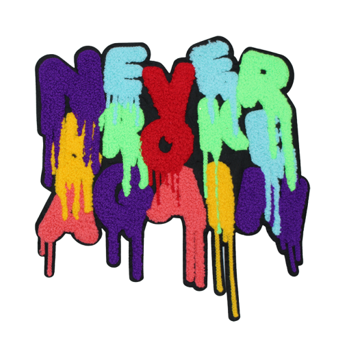 Never Broke Again Multicolor Patch (Large/Chenille)
