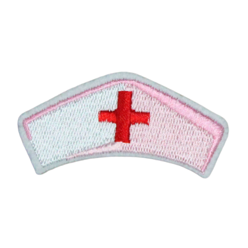 Nurse Hat Patch (Small/Embroidery)