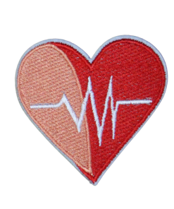 Heartbeat Heart Patch (Small/Embroidery)