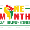 One Month Cant Hold Our History Hand DTF Transfer