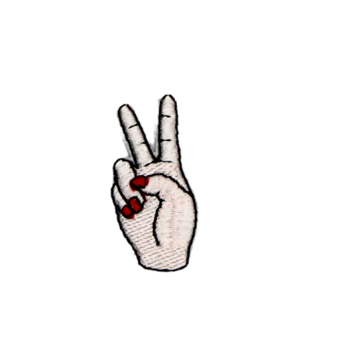 Peace Sign Hand Patch (Small/Embroidery)
