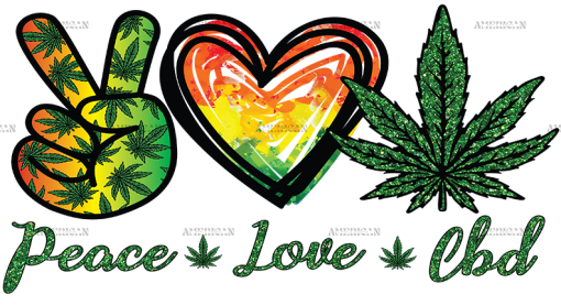 Peace love cbd DTF Transfer