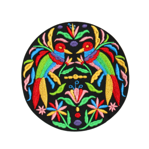 Ethnic Peacock Design Patch (Small/Embroidery)