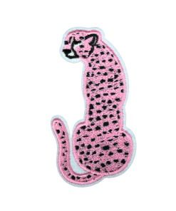 Pink Leopard Patch (Small/Embroidery)