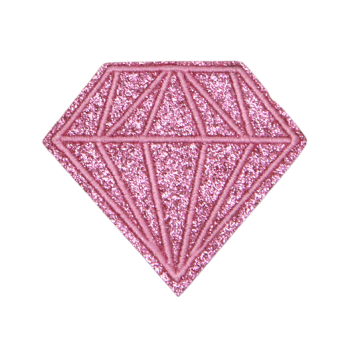 Pink Glitter Diamond Patch (Small/Embroidery) - Image 5