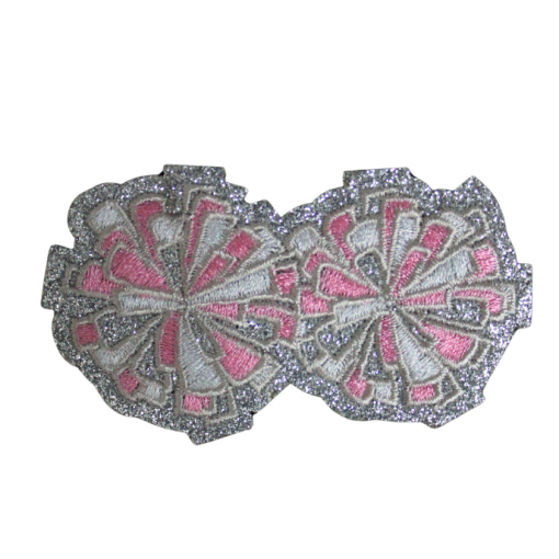 Cheer Glitter Pom Pom Patch (Small/Embroidery) - Image 2