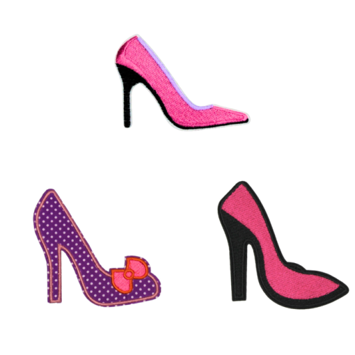 High Heels Women Shoe Patch (Small/Embroidery)
