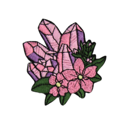 Crystal Rock Flowers Patch (Small/Embroidery) - Image 2