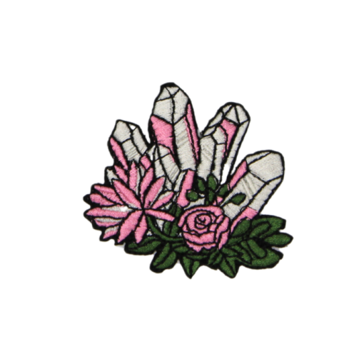 Crystal Rock Flowers Patch (Small/Embroidery) - Image 4