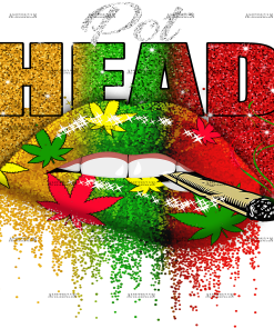 Pot head weed DTF Transfer