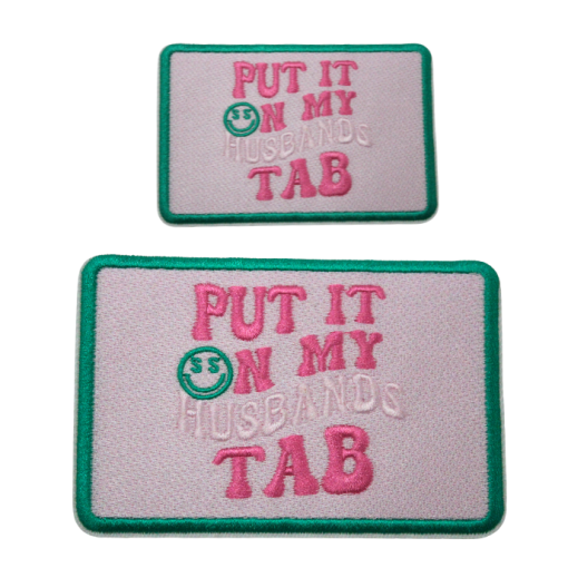 Put It On My Husbands Tab Patch (Small/Embroidery)